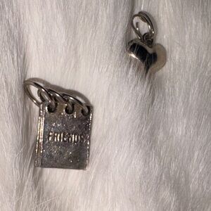 Vintage Silver Friends Charm Set
